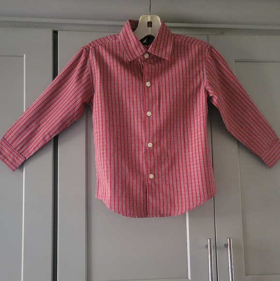 Nautica Toddler's Red and Blue Plaid Long Sleeve Shirt Siz 4T - Picture 1 of 12